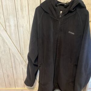 Columbia Women's Black Hooded Jacket Sz 2X